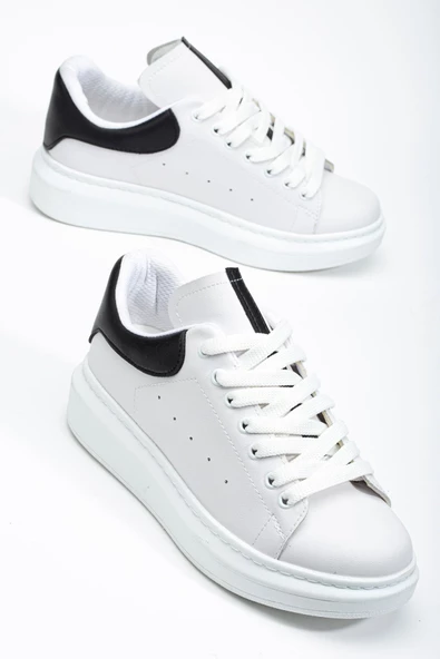 Fersatie Beyaz - Siyah Kadın Sneaker Günlük Ayakkabı - 2