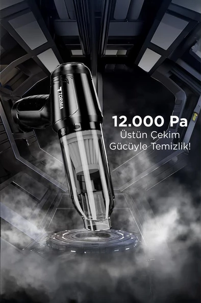 Torima LT-107C Mini Çok Fonksiyonlu Üflemeli Şarjlı Araç Süpürgesi El Süpürgesi - 5