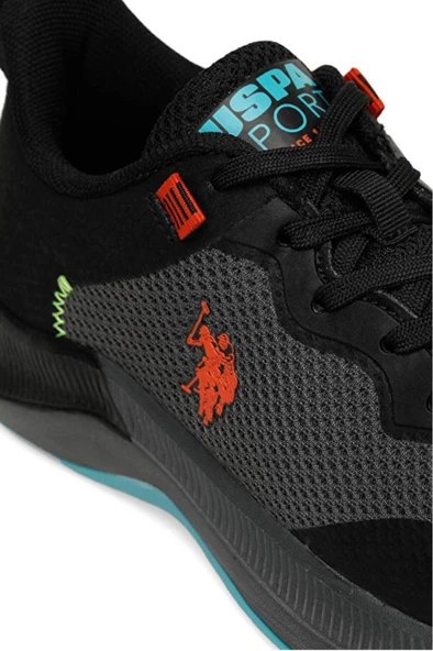U.S Polo Assn. FLORIN WMN 4PR 101812667 Kadın Sneaker Ayakkabı Siyah Kırmızı 36-40 - 3