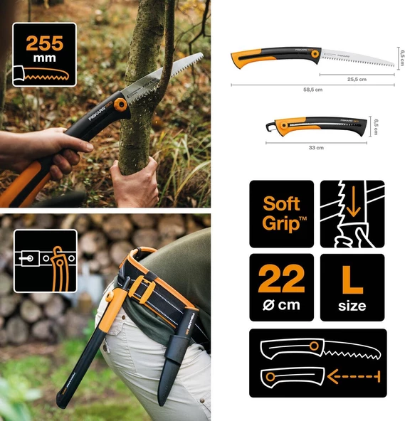 Fiskars 1000614 SW75 Xtract Bahçe Testeresi L - 3
