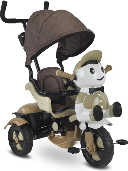 Ümit Babyhope Yupi Triycle Üç Tekerlekli Lüks Bisiklet Kahverengi 03012570 - 3