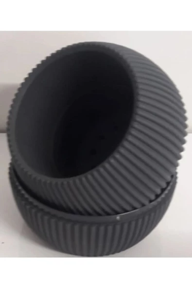 Mercan Saksı 3 Numara 0,70 Litre Su Hazneli Dekoratif Kaktüs Sukulent Saksı 14,6x11,5 cm - Resim 3