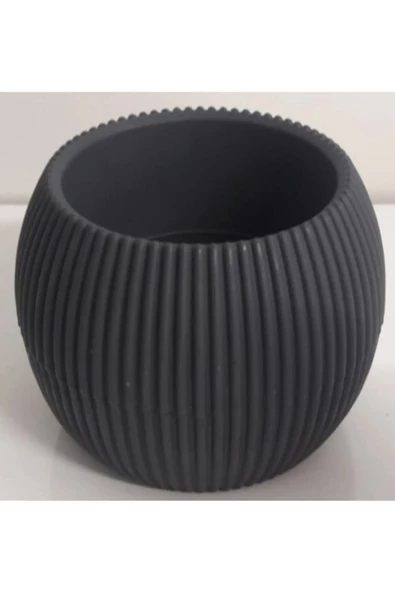 Mercan Saksı 3 Numara 0,70 Litre Su Hazneli Dekoratif Kaktüs Sukulent Saksı 14,6x11,5 cm - Resim 2