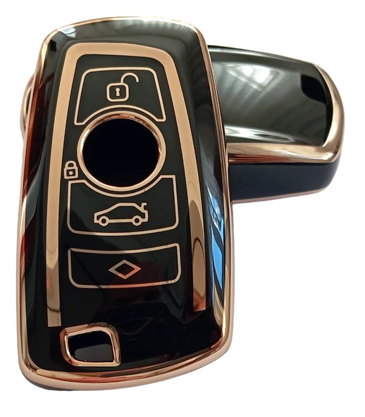 Bmw F Serisi CAS4 Smart Anahtar Kumanda Kılıfı Oto Anahtarlık Siyah 4 Tuşlu ürün görseli 1