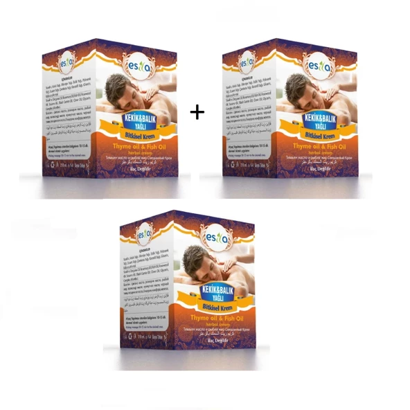 3 Adet Esila Kekik&balık Yağlı Krem 3X210ml