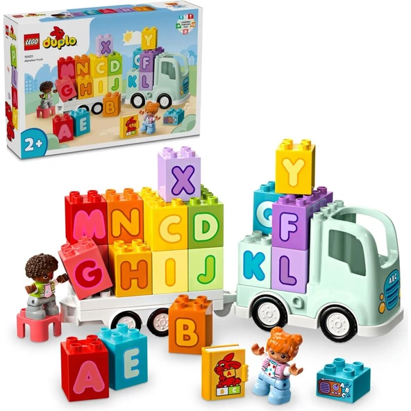LEGO DUPLO Kasabası Alfabe Kamyonu Oyuncağı 10421  (36 Parça)