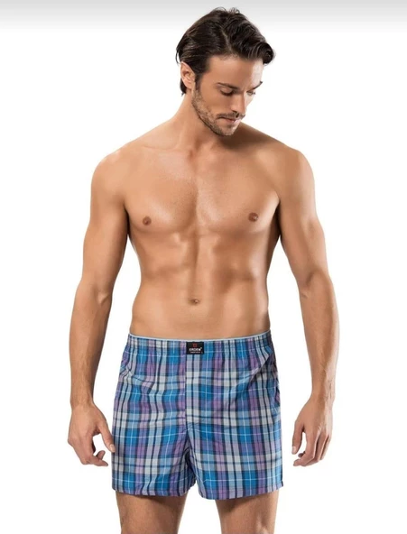ERDEM 1440 ERKEK DESENLİ POPLİN BOXER 3 ADET - Resim 4