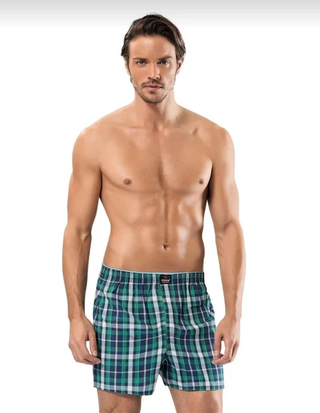 ERDEM 1440 ERKEK DESENLİ POPLİN BOXER 12 ADET