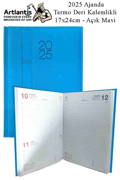 2025 Ajanda Ciltli Dermo Kapak 1 Adet 17x24 cm Ajanda 2025 Çizgili Ajanda Günlük Planlayıcı Termo Kapak 7017 Ofis Okul - 4