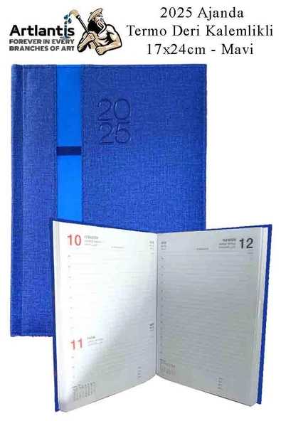 2025 Ajanda Ciltli Dermo Kapak 1 Adet 17x24 cm Ajanda 2025 Çizgili Ajanda Günlük Planlayıcı Termo Kapak 7017 Ofis Okul - 2