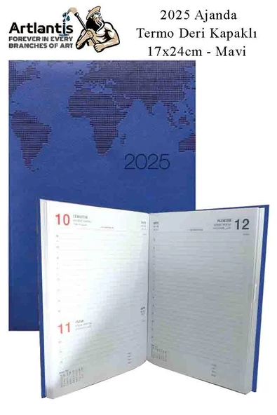 2025 Ajanda Ciltli Termo Kapak 1 Adet 17x24 cm Ajanda 2025 Çizgili Ajanda Günlük Planlayıcı Termo Kapak 7000 Ofis Okul - 4