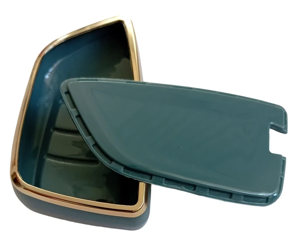 Bmw F G Serisi Fem Smart Anahtar Kumanda Kılıfı Oto Anahtarlık Gri Gold - Resim 4