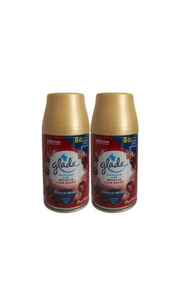 Glade Otomatik Yedek Sprey Oda Kokusu Meyve ve Çiçek Buketi 2 Li 2x269