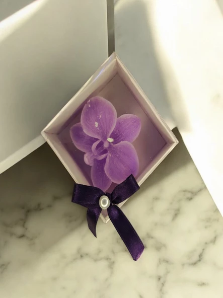 25 Adet Çiçek Desenli Renkli Mum - 5