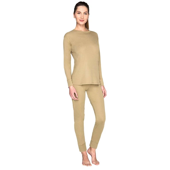 Yetişkin Termal İçlik - Thermoform - Active Ribana - Kum - Resim 5