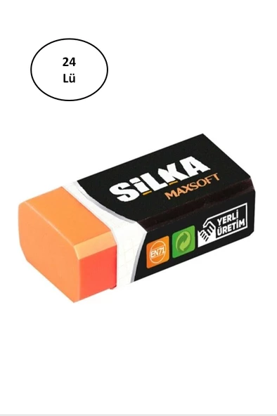 Silka Maxsoft Turuncu Silgi 24'lü - 2