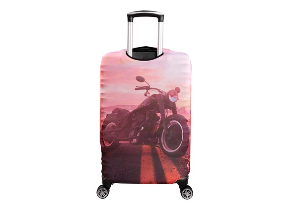 Bagacar Motor Büyük Boy Valiz için Valiz Kılıfı - Resim 3