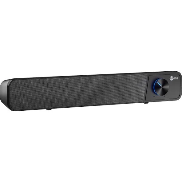 Lecoo DS111 Bluetooth + Kablolu 6W Masaüstü Taşınabilir Stereo Soundbar Hoparlör Siyah