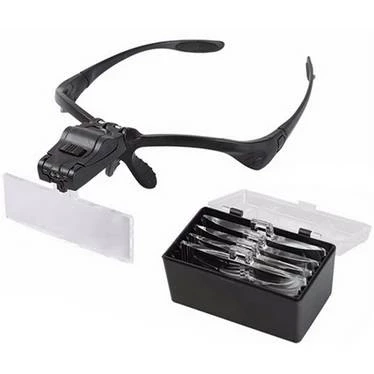 Işıklı Gözlük Büyüteç 5 Farklı Lens 9892b - 2