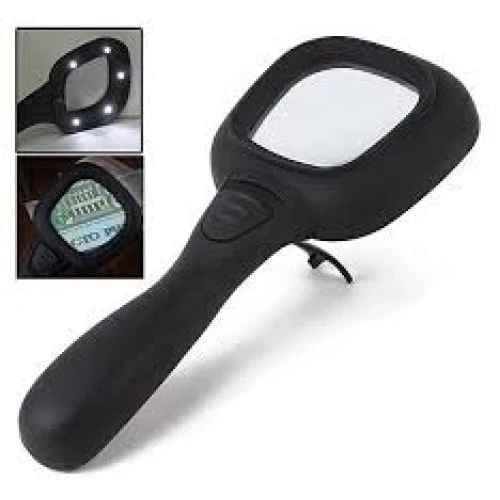 6 Ledli Ve Mor Işıklı Büyüteç 60mm - 7