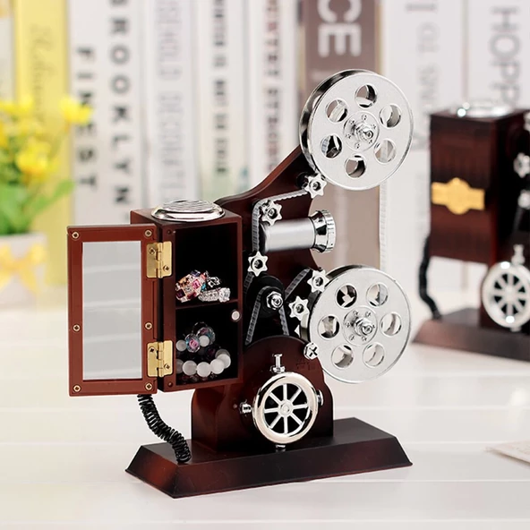 Film Makinesi Görünümlü Müzik Kutusu - 3