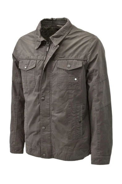 Erkek Spor Kanvas Yakalı Mont  M2625 BGL-ST03994 - Resim 6