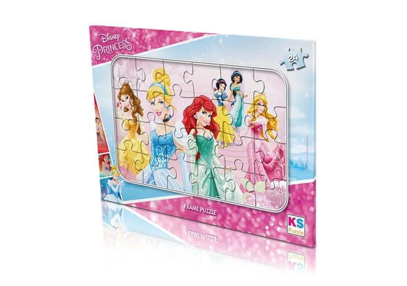 Ks Games 24 Parça  Princess Frame Puzzle