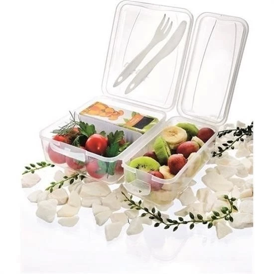 Takeaway Ergonomik Asorti Çatal Bıçaklı Pratik Yoğurt Saklama Kabı - 2
