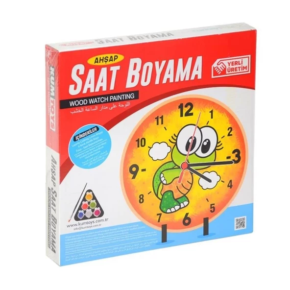 Kumtoys Ahşap Saat Boyama (KM-5302)