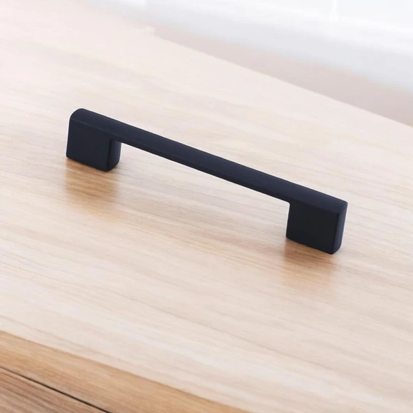 Gölcük 128 mm (SERT PLASTİK) Kulp Siyah Mobilya Çekmece Mutfak Dolap Dolabı Kulpu Kulbu Kulpları - 6