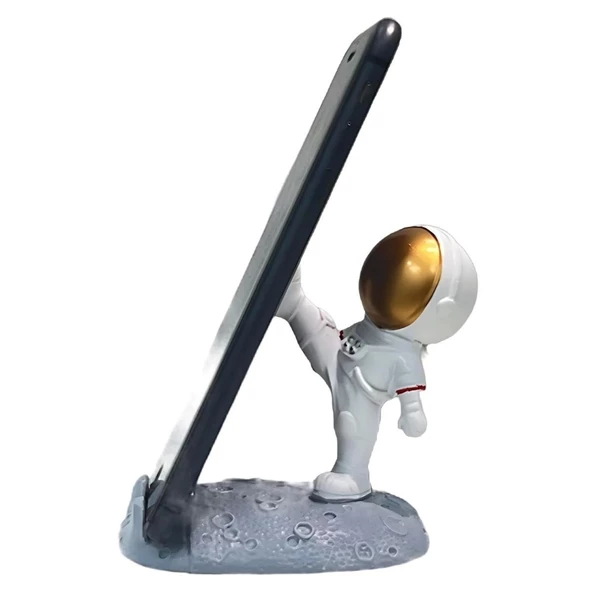 Mini Astronot Model Telefon Ve Tablet Tutucu Standı - 5