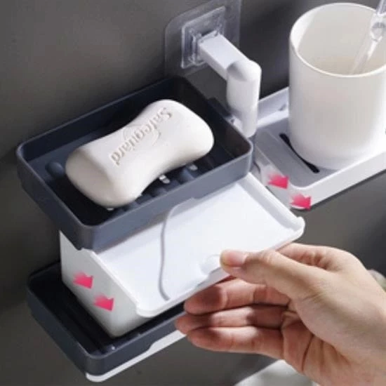 Çoklu Sabun Tutucu Fonksiyonel Banyo Sabunluk - 2
