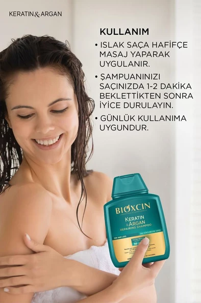 Bioxcin Keratin & Argan Onarıcı Şampuan 300 Ml - Yıpranmış Ve Hasar Görmüş Saçlar 2 Li Avantaj Seti - 4