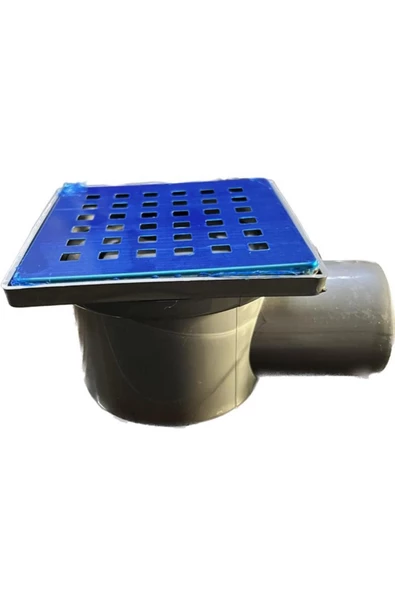 Krom Yer Süzgeci Banyo Gider Borusu Yandan Çıkışlı 10*10 - 2