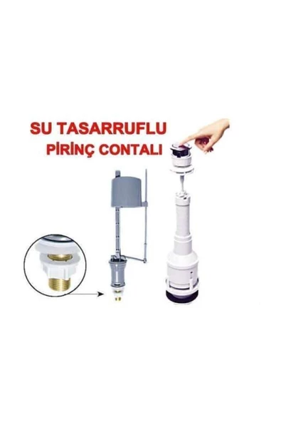 Klozet Rezervuar Iç Takımı Sifon Iç Takımı Su Tasarruflu Uyumlu - 2