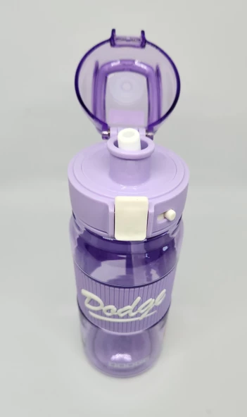 Shotay DL-24637 670ML Pipetli-Pipetsiz Tritan Mor Şeffaf Matara Taşıma Aparatlı - 4
