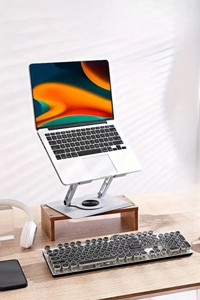 360 Derece Dönebilen Hava Aldıran Laptop Standı - 6