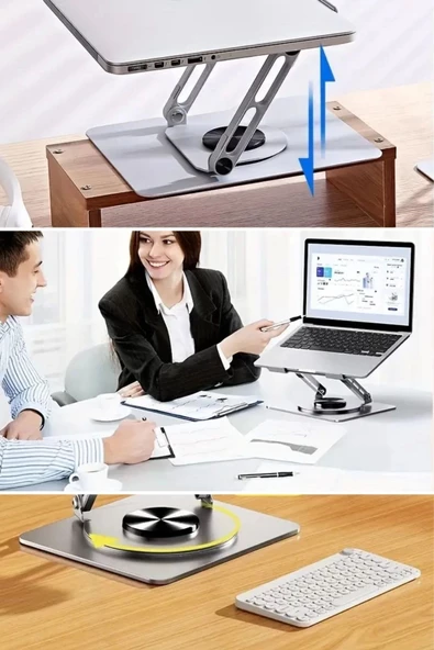 360 Derece Dönebilen Hava Aldıran Laptop Standı - 7