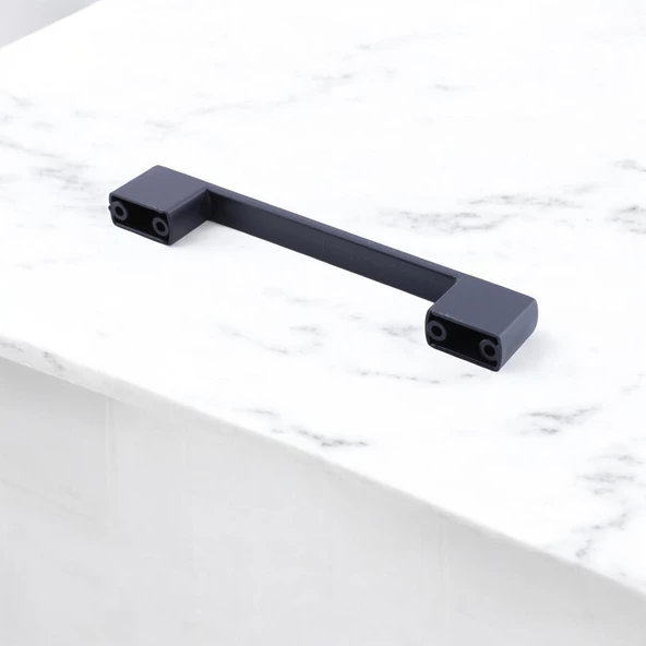 Gölcük 96 mm (SERT PLASTİK) 5 ADET Siyah Mobilya Çekmece Mutfak Dolap Dolabı Kulpu Kulbu Kulpları - 5