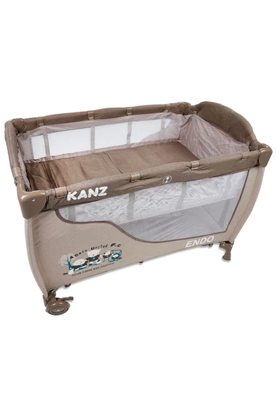 KANZ Endo Lüx Arakatlı Oyun Parkı 70x110 Kahverengi - 3