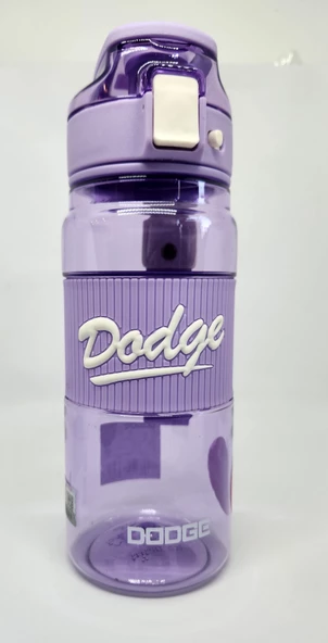 Shotay DL-24637 670ML Pipetli-Pipetsiz Tritan Mor Şeffaf Matara Taşıma Aparatlı