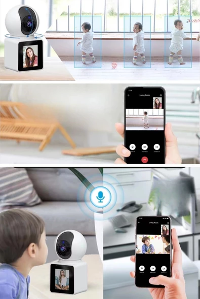 Wifi Bağlantılı Görüntülü Görüşme Sağlayabilen Ev Tipi Güvenlik Kamerası - 8