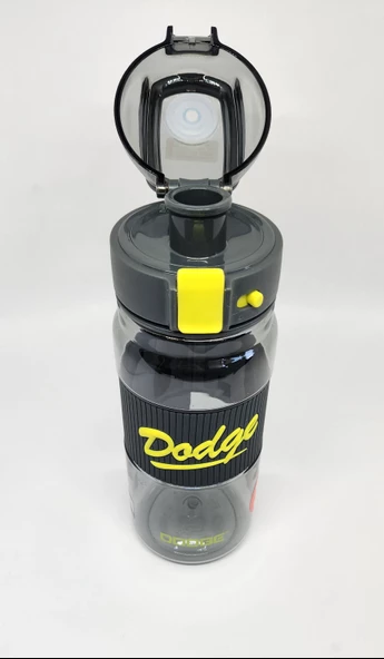 Shotay DL-24637 670ML Pipetli-Pipetsiz Tritan Siyah Şeffaf Matara Taşıma Aparatlı - 2