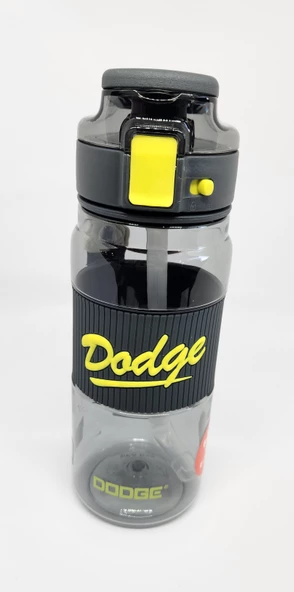 Shotay DL-24637 670ML Pipetli-Pipetsiz Tritan Siyah Şeffaf Matara Taşıma Aparatlı - 4