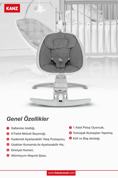 Kanz Pelican Elektrikli Ana Kucağı