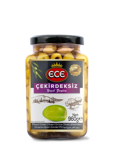 ECE 1000 CC ÇEKİRDEKSİZ YEŞİL ZEYTİN