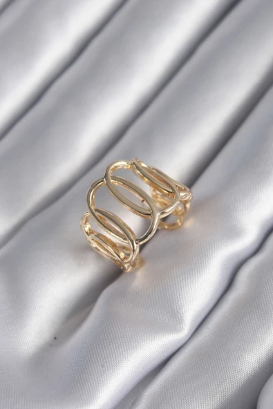 Gold Renk Ayarlanabilir Samanyolu Kadın Yüzük - EBJ241109W28927 ürün görseli