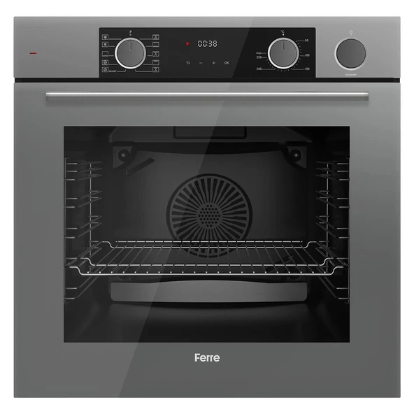 Ferre STEAMART SS Serisi Gri Set (SS038 + XE64CPR +D087 ) -75'lik Seri Kare Emaye Izgara - 3