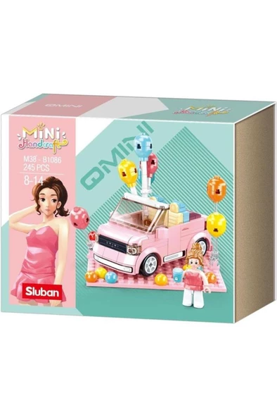 Sluban Mini Handcraft Party Car_ Pembe 1016000264000 - Resim 7