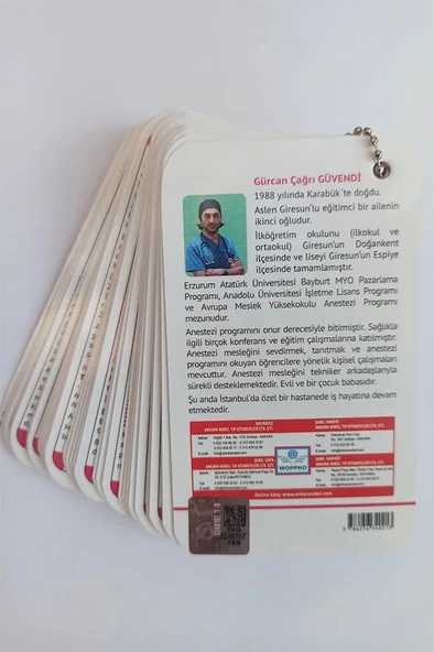 Anestezi Tekniker ve Teknisyenlerine Yönelik İlaç Bilgileri Cep Kartları - Resim 3